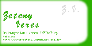 zeteny veres business card